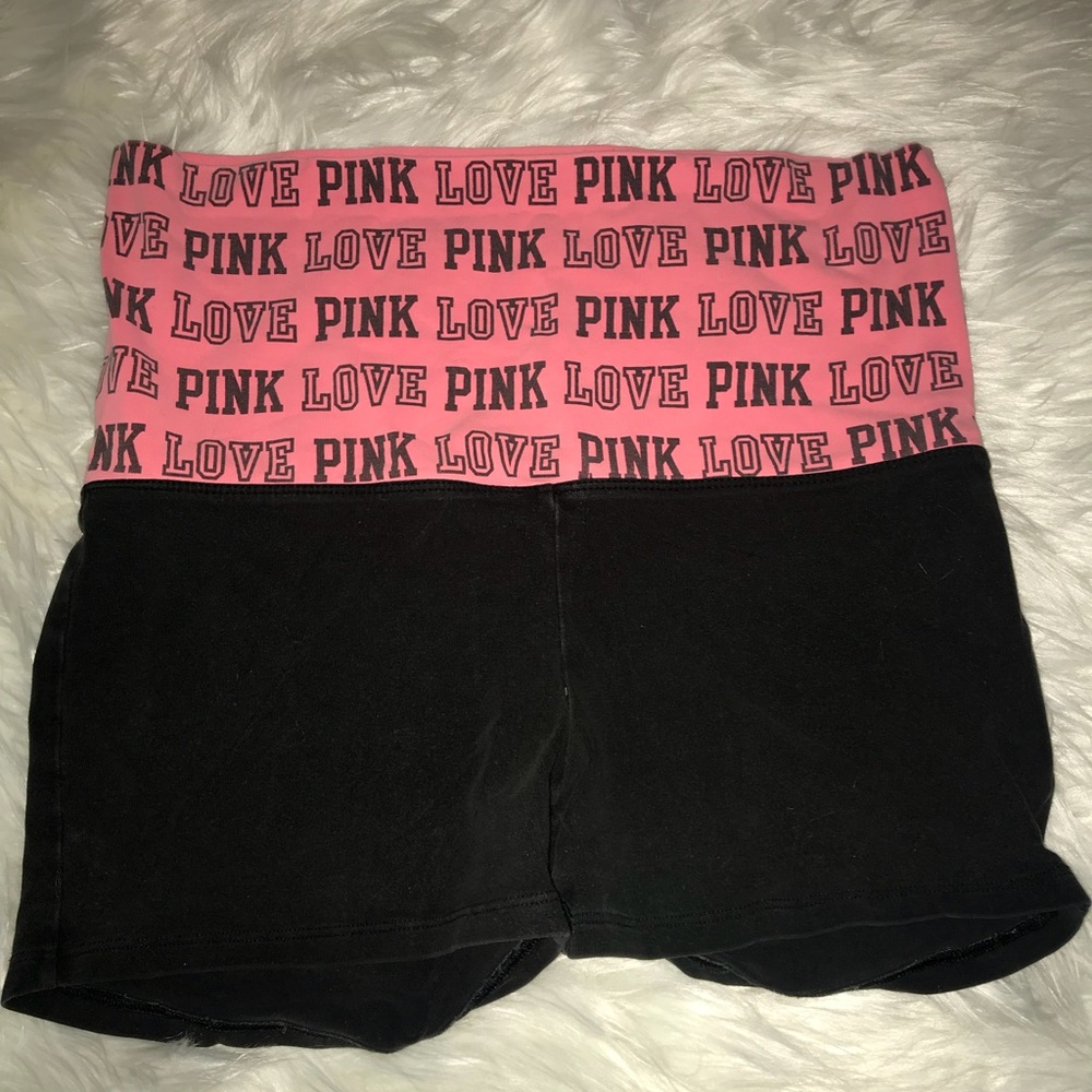 PINK yoga shorts